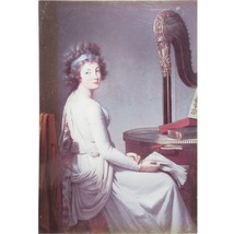 Postcard Musician Portrait Diane with Harp Nelson-Atkins Museum of Art Ashcraft - £15.94 GBP