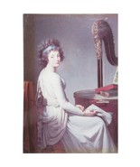 Postcard Musician Portrait Diane with Harp Nelson-Atkins Museum of Art A... - £15.68 GBP