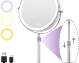 Alhakin 9&quot; Large Illuminated Makeup Mirror, 1X/10X Magnifying Mirror, Ch... - $44.99