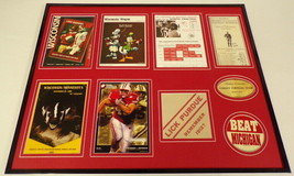 Wisconsin Badgers Football 16x20 Framed Memorabilia Set Tickets Program Covers - £77.67 GBP