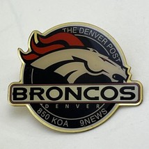 Denver Broncos Denver Post NFL Football Lapel Hat Pin Sports Pinback - $9.95