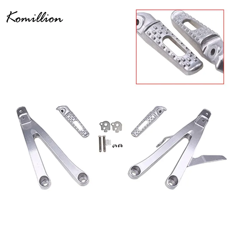 Ycle passengers rear foot pegs pedals brackets for scooter atv honda cbr600rr 2007 thumb155 crop