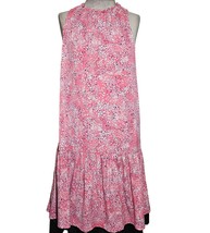 Pink High Neck Mini Dress Size Petite Large - £27.24 GBP