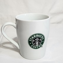 2007 Starbucks Coffee Mug White Cup Classic Green and Black Mermaid Logo 8 oz - £7.62 GBP