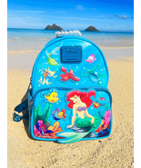 Loungefly Disney Little Mermaid Princess Ariel &amp; Friends Mini Backpack - £120.19 GBP