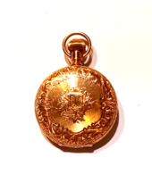 Antique 1890&#39;s Elgin Pocket Watch w/ 14k Gold Hunter Case ~ 6 Size / 7 Jewel - £1,068.21 GBP