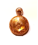 Antique 1890&#39;s Elgin Pocket Watch w/ 14k Gold Hunter Case ~ 6 Size / 7 J... - £1,071.18 GBP