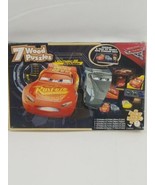 NEW CARS (7) Wooden Puzzles In Wood Storage Box  - £7.85 GBP