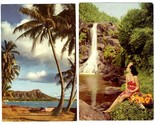 4 Different Union Oil Company 76 Scenes of Hawaii Postcards Honolulu Sur... - $13.86