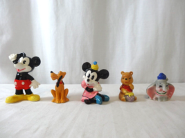Walt Disney Productions Mickey Minnie Pluto Dumbo Winnie Ceramic Figurin... - £24.01 GBP