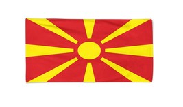 Macedonia Flag Beach Bath Towel Swimming Pool Summer Holiday Gift - $22.99+