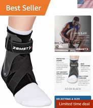 A2-DX Sports Ankle Brace with Protective Guards For High Ankle Sprains a... - $113.77