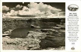 RPPC Dry Falls State Park Columbia River WA Washington UNP Postcard  - £3.05 GBP