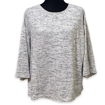 J Jill Pure Jill Terry Knit Relaxed Fit Sweater Heather Grey Size Small - £21.99 GBP