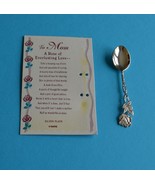 Collectible/Spoon-Vintage Silver-Plated Spoon with &quot;To MOM Card&quot; - €13,74 EUR