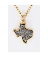 16 Inch Texas United State Map Druzy Charm Pendant Necklace Jewelry Gift... - £5.89 GBP