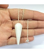 Bulk 5 Pcs Natural White Aventurine Gemstone Dowsing Pendulums - $915.99 MXN