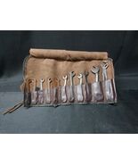 Vintage DURO CHROME Small Ignition Wrench Set &amp; Roll Up Sheath Made in U... - €34,31 EUR