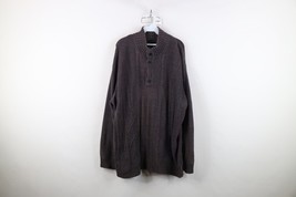 Buckle BKE Mens 2XL Thrashed Chunky Fisherman Cable Knit Henley Sweater ... - $29.65