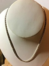 Vintage Twisted Chain Silver Metal Necklace Magnet tested SKU 070-081 - $6.09