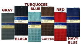 NEW Absorbent Microfiber DISH DRYING MAT Gray Turquoise Red Coffee &amp; more 12x18&quot; - £7.98 GBP