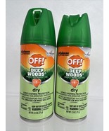 (2) OFF! Deep Woods Dry Spray Insect Repellent Aerosol Mosquito Tick Tra... - $7.59