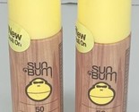 (2)Sun Bum Premium Moisturizing Sunscreen Roll-On Lotion SPF 50 3oz *READ* - $12.86