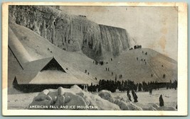 Americana Falls Ice Mountain Frozen Niagara New York Ny Unp Udb Cartolina I5 - £4.69 GBP