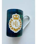 LAUREN Ralph Lauren RLL Knockhill Tartan Plaid Coffee Cup Mug Green - £54.73 GBP
