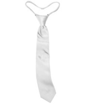 Calvin Klein Boys Vellum Solid Satin Tie, One Size, Silver - £11.96 GBP