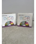2 Packs Memorex 10 PK DVD-R Recordable Blank Discs Pack 16X 4.7GB 120 MIN - £11.67 GBP