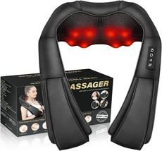 Neck Massager,Back Massager With Heat,Shiatsu Electric Shoulder Massager... - $39.98