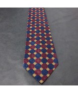 HICKEY-FREEMAN HAND-FOLDED SILK CLASSIC GEOMETRIC NECK TIE (57&quot;) MINT GO... - £9.20 GBP