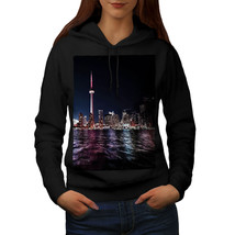 Wellcoda Toronto Canada Town Womens Hoodie, Big City Casual Hooded Sweatshirt - £28.73 GBP