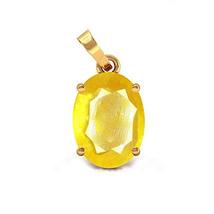 Arenaworld 9.50 Ratti Natural Yellow Sapphire Pendant/Locket (Pukhraj Stone Panc - £79.13 GBP