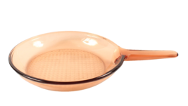 Corning Ware Amber Vision Waffle Bottom 10” Frying Pan Skillet France No... - $568.44 MXN