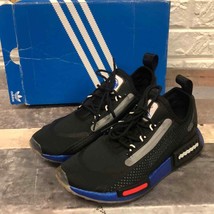 adidas Originals NMD_R1 BOOST NASA Spectoo Black Blue Casual Shoes Size 6 - £66.17 GBP