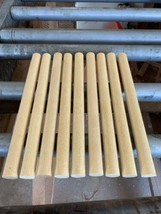 Nine (9) Round Dowel Kiln Dried Yellowheart Wood Lumber 12&quot; X 15/16&quot; Diameter - £31.61 GBP