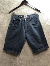 Cherokee Jean Shorts Women Size 30 Black Denim Cotton Vintage - $9.60
