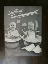 Vintage 1941 Scott Tissue Toilet Paper Twin Babies Full Page Original Ad - £5.22 GBP
