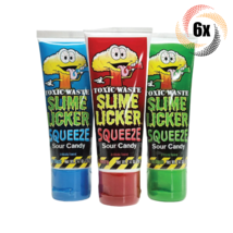 6x Tubes Toxic Waste Slime Licker Squeeze Assorted Sour Tiktok Candy | 2... - £21.01 GBP