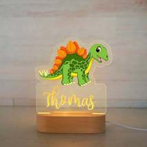 Dinosaur Night Light Creative Children&#39;s Names Cartoon Animation Ornaments - £65.59 GBP+