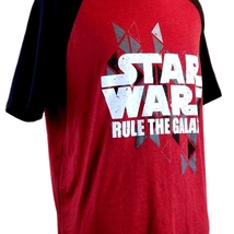 Star Wars T-Shirt Rule The Galaxy Red & Black Jersey Tshirt XL Men's Sizing Tee image 2