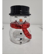 Bath &amp; Body Works Glass Snowman Single Wick Candle Holder Pedestal - $25.63 CAD