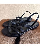 Dansko Cailey Women Black Nappa Leather Sandal  Size 10.5-11 EUR 41 6302... - $38.68