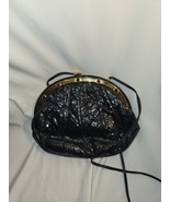 Judith Lieber Snakeskin Clutch Bag with Stone inlay and Strap 1980s PLEASE READ - $79.48