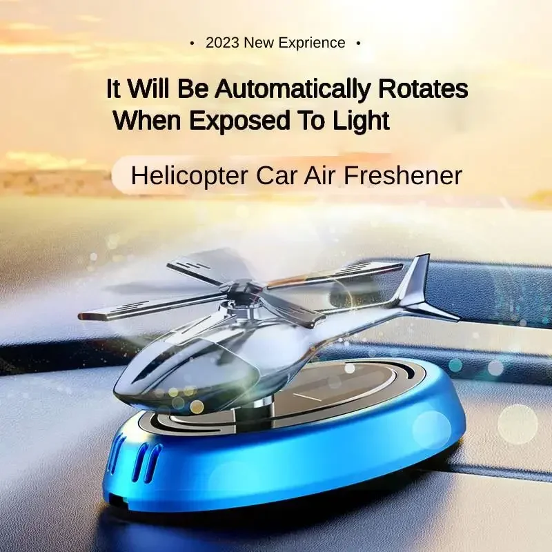 Solar Car Air Freshener Perfume Helicopter Decoration Interior Decor Solar Car - £13.32 GBP+