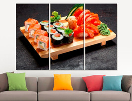 Sushi Canvas Art Japanese Decor Sushi Gift Sushi Art Japanese Restaurant Decor S - £39.16 GBP