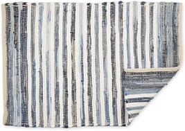 Dii Chindi Home Collection Handwoven Multicolor Area Rag Run, 2X3&#39;, Denim - £30.67 GBP