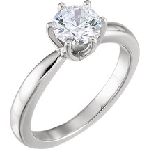 Round Natural Mined Diamond Ring 14k gold (0.74 Ct H VVS2 Clarity) IGL - $2,292.34